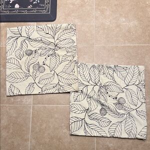 IKEA Stockholm Blad Cushion Covers - Cream and Black